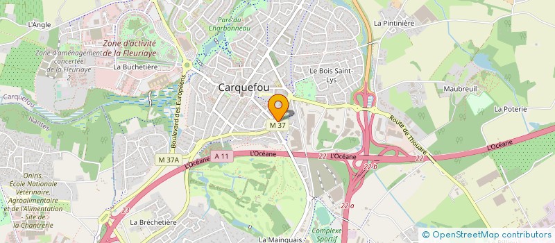localisation de l'entreprise AME - ASSOCIATION DES MEDIATEURS POUR L'EMPLOI à CARQUEFOU