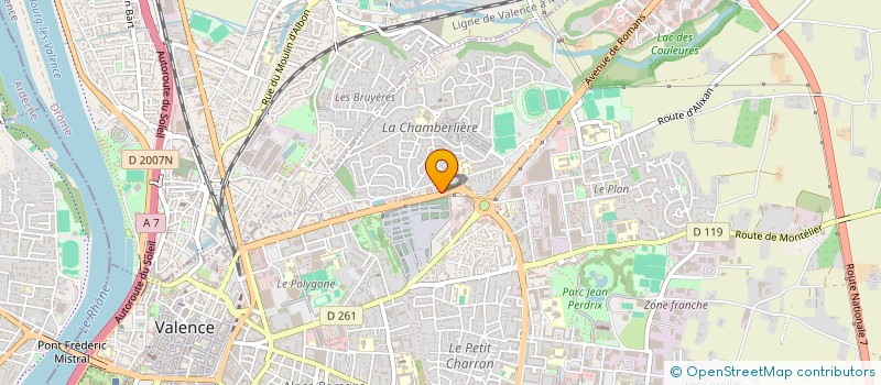 localisation de l'entreprise AME AUTOMOBILE  VALENCE