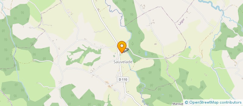 localisation de l'entreprise AME-CG  SAUVELADE