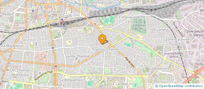 localisation de l'entreprise AME D EBENE à RENNES