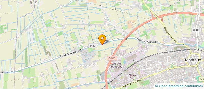 localisation de l'entreprise AME DES CHAMPS  MONTEUX