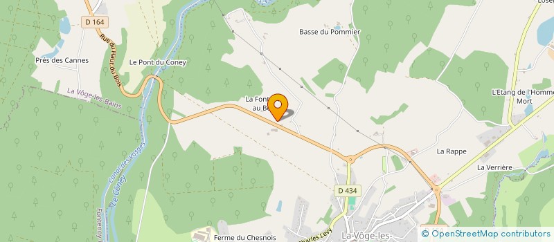 localisation de l'entreprise AME ENERGIES  LA VOGE-LES-BAINS