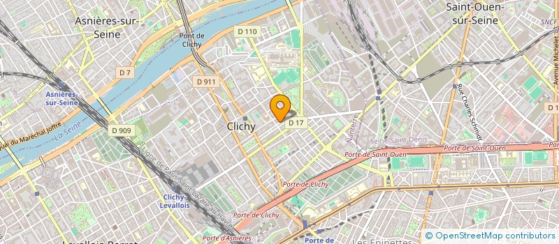 localisation de l'entreprise AME FORMATIONS à CLICHY