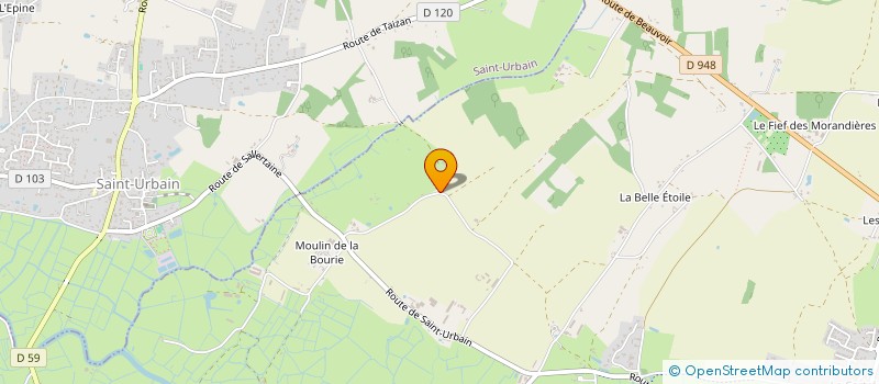 localisation de l'entreprise AME PAYSAGE à SALLERTAINE