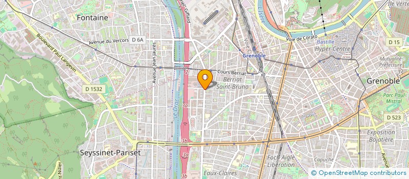 localisation de l'entreprise AME PROJECT'SARL  GRENOBLE