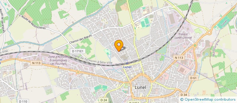 localisation de l'entreprise AME PURE  LUNEL