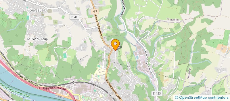 localisation de l'entreprise AMEBAT  VIENNE