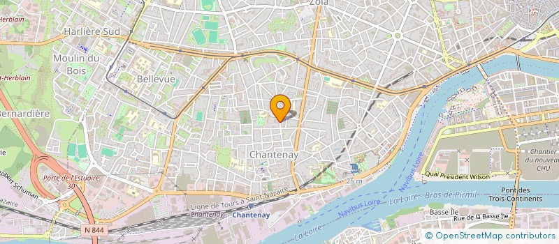 localisation de l'entreprise AMEBO à NANTES