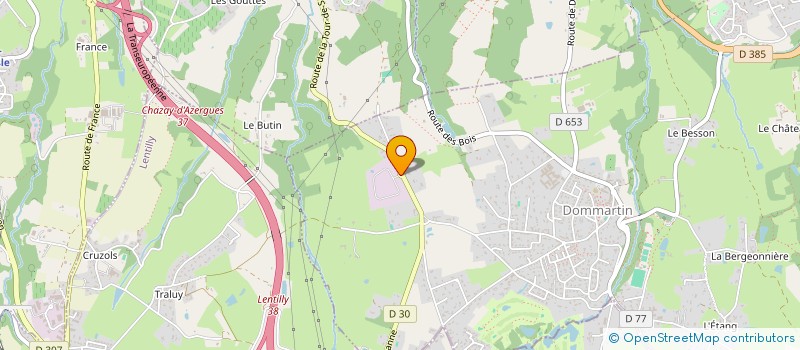 localisation de l'entreprise AMECA HOLDING  DOMMARTIN