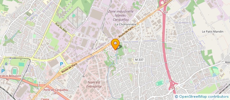 localisation de l'entreprise AMECO à NANTES