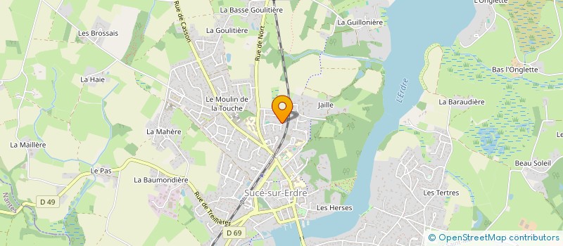 localisation de l'entreprise AMECO  SUCE-SUR-ERDRE