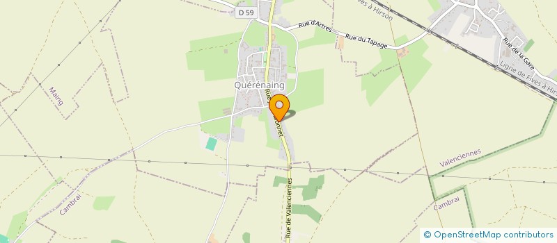 localisation de l'entreprise AMECO  ESCAUDAIN