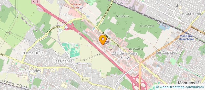 localisation de l'entreprise AMECO T L M  HERBLAY-SUR-SEINE