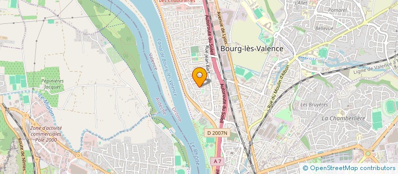 localisation de l'entreprise AMECOR à BOURG-LES-VALENCE