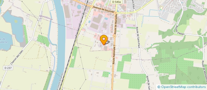 localisation de l'entreprise AMECY à MONTELIMAR