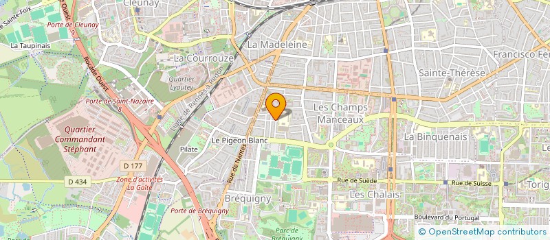 localisation de l'entreprise AMED à RENNES