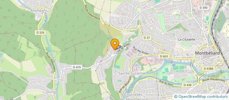 localisation de l'entreprise AMED  SAINTE-SUZANNE