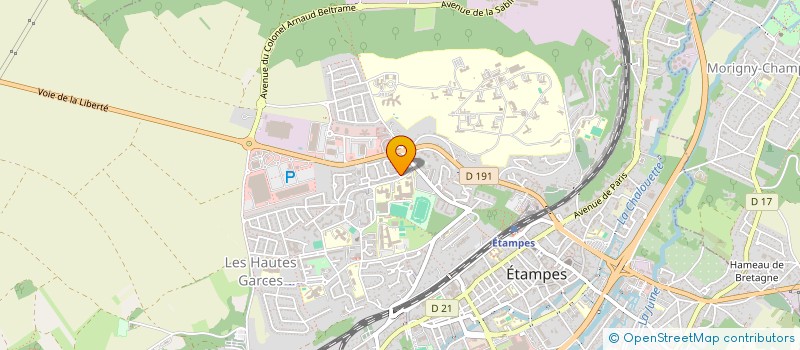 localisation de l'entreprise AMEDE à ETAMPES