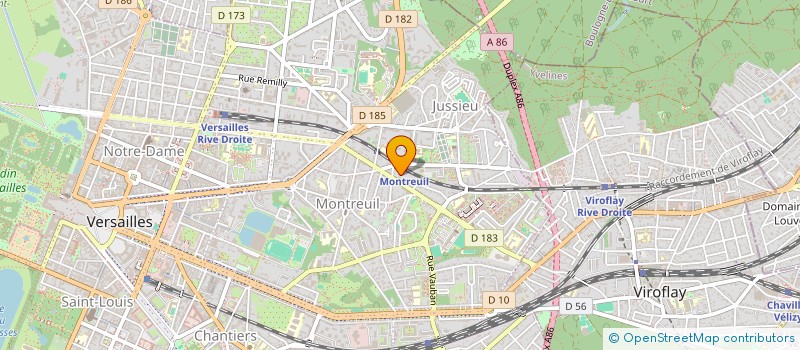 localisation de l'entreprise AMEDEE à VERSAILLES