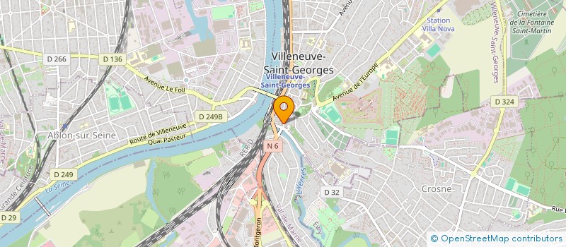 localisation de l'entreprise AMEDEE COIFFURE  VILLENEUVE-SAINT-GEORGES