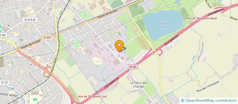 localisation de l'entreprise AMEDICA à TETEGHEM-COUDEKERQUE-VILLAGE