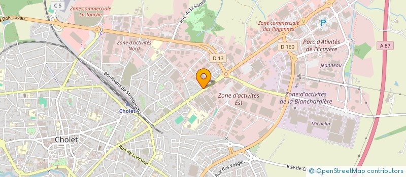 localisation de l'entreprise AMEDIET  CHOLET