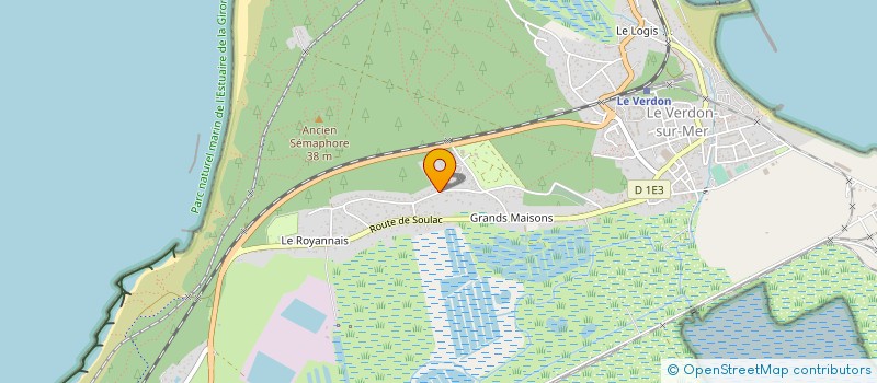 localisation de l'entreprise AMEDOC à LE VERDON-SUR-MER