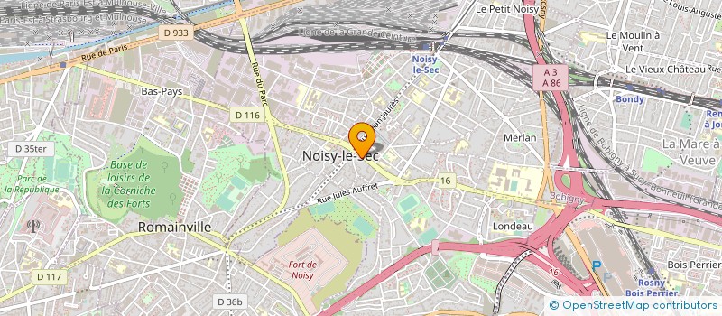 localisation de l'entreprise AMEEL ET PATEAU à NOISY-LE-SEC