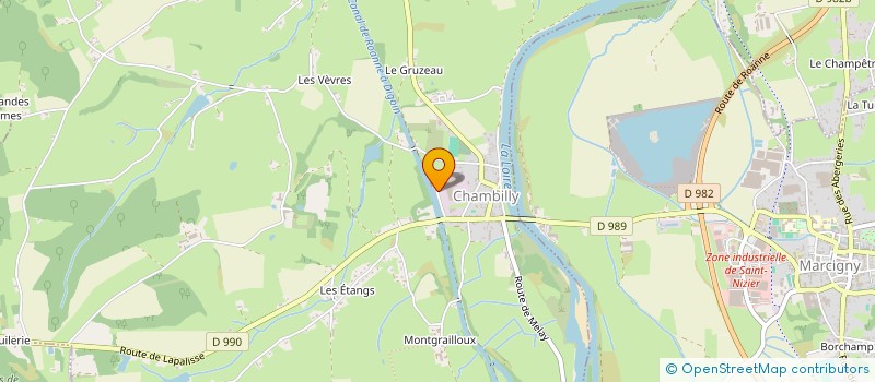 localisation de l'entreprise AMEFO à CHAMBILLY