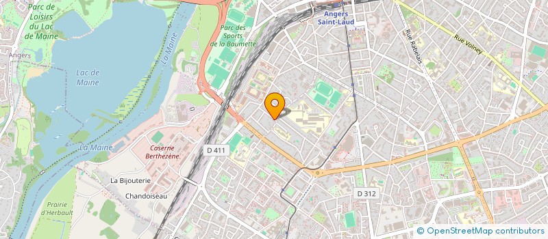 localisation de l'entreprise AMEGA à ANGERS