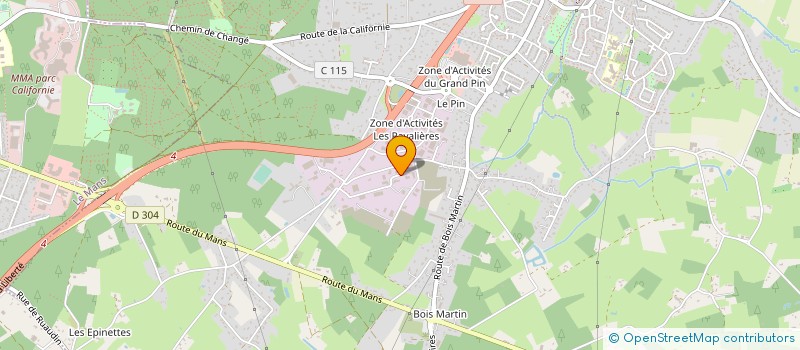 localisation de l'entreprise AMEGA SIGNALETIQUES  CHANGE