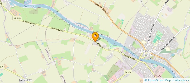 localisation de l'entreprise AMEGREG-FIVES à QUESNOY-SUR-DEULE