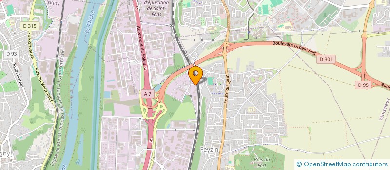 localisation de l'entreprise AMEL  FEYZIN