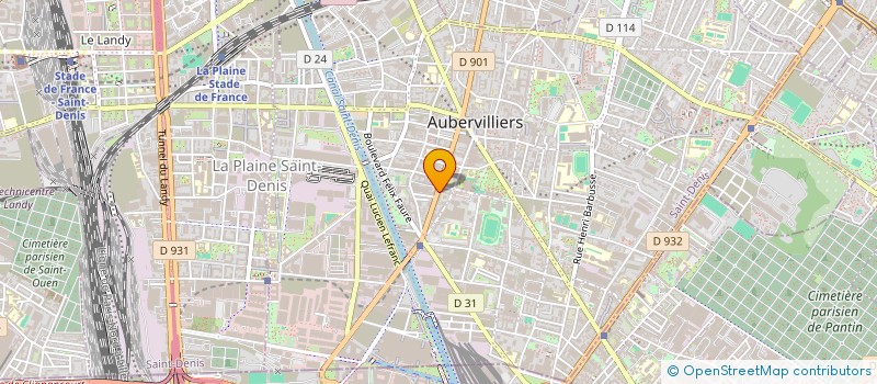 localisation de l'entreprise AMEL HOME  AUBERVILLIERS