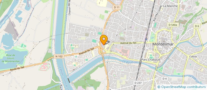 localisation de l'entreprise AMEL LAHMAR OPTHALMOLOGIE  MONTELIMAR