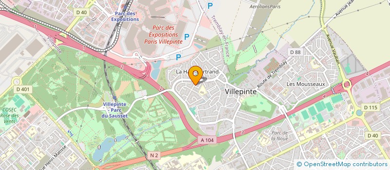 localisation de l'entreprise AMEL TRANSPORT à VILLEPINTE