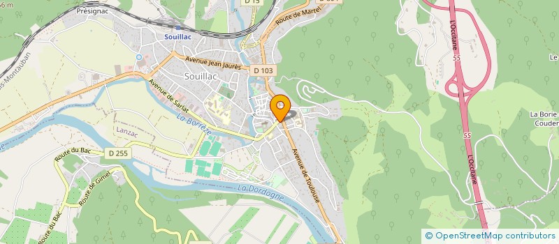 localisation de l'entreprise AMELAZ à SOUILLAC