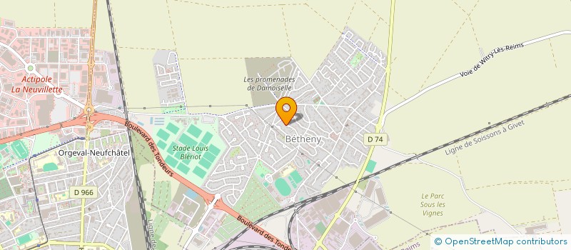 localisation de l'entreprise AMELEC ENERGIE  BETHENY