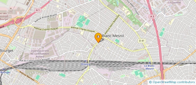 localisation de l'entreprise AMELEC PRO  LE BLANC-MESNIL
