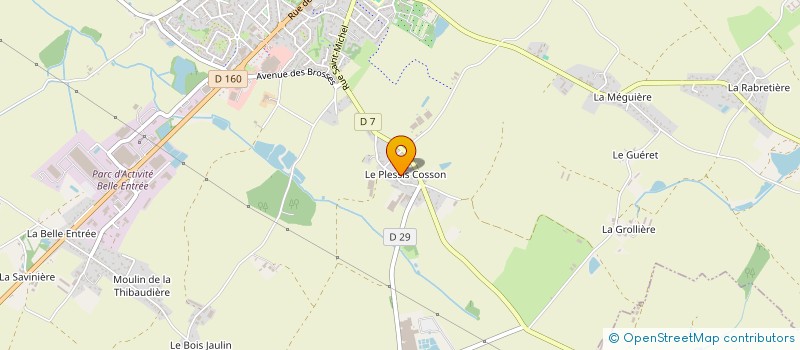 localisation de l'entreprise AMELEC SERVICES à ESSARTS-EN-BOCAGE