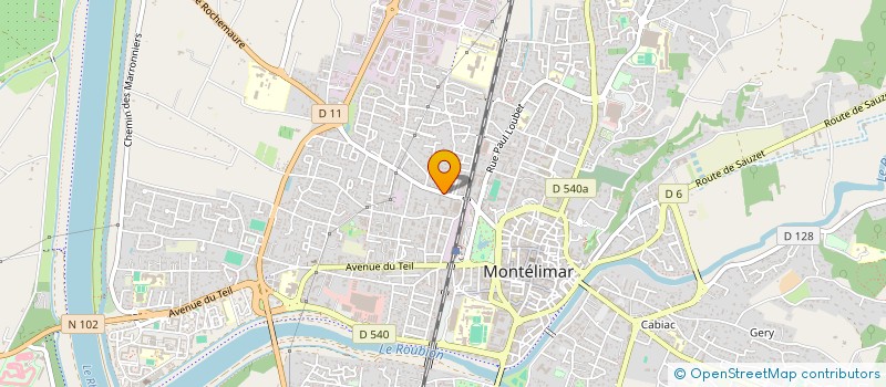 localisation de l'entreprise AMELEC SO à MONTELIMAR