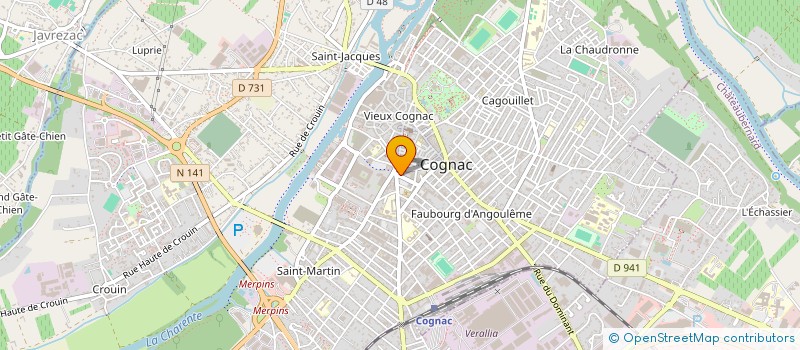 localisation de l'entreprise AMELI à COGNAC