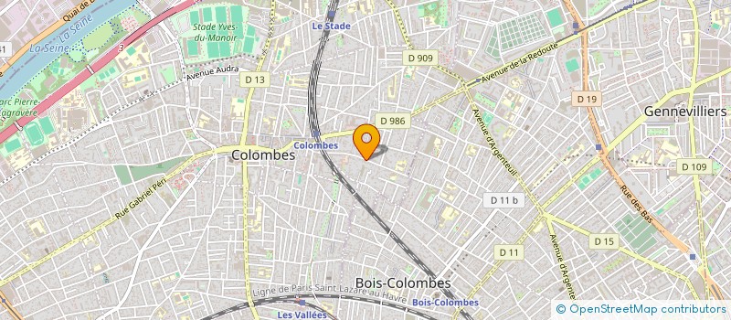 localisation de l'entreprise AMELIA à COLOMBES