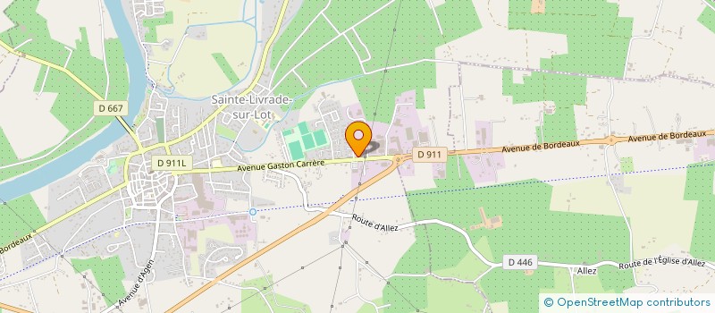 localisation de l'entreprise AMELIA  SAINTE-LIVRADE-SUR-LOT