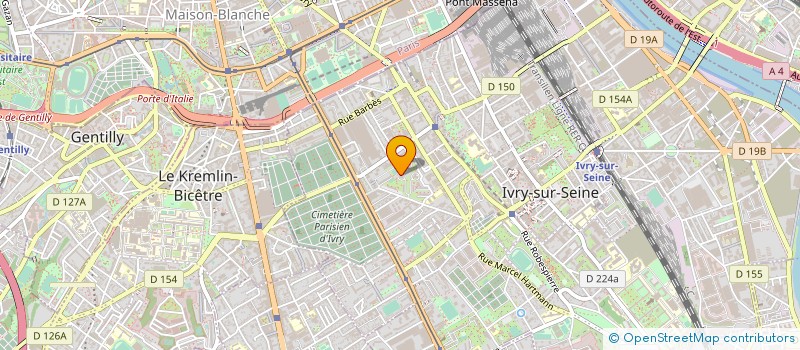 localisation de l'entreprise AMELIASERVICE  IVRY-SUR-SEINE