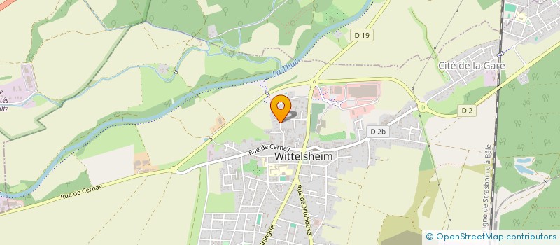 localisation de l'entreprise AMELIE 2  WITTELSHEIM