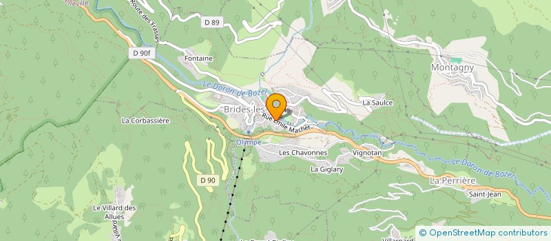 localisation de l'entreprise AMELIE à BRIDES-LES-BAINS