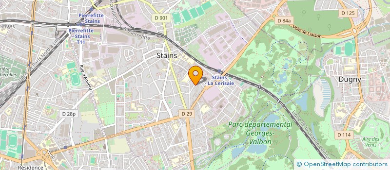 localisation de l'entreprise AMELIE à STAINS