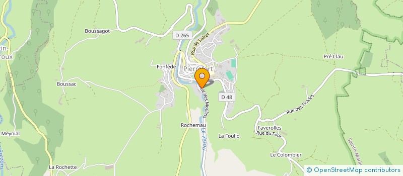 localisation de l'entreprise AMELIE à PIERREFORT