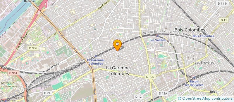 localisation de l'entreprise AMELIE CLERGUE VAURES SAS à LA GARENNE COLOMBES